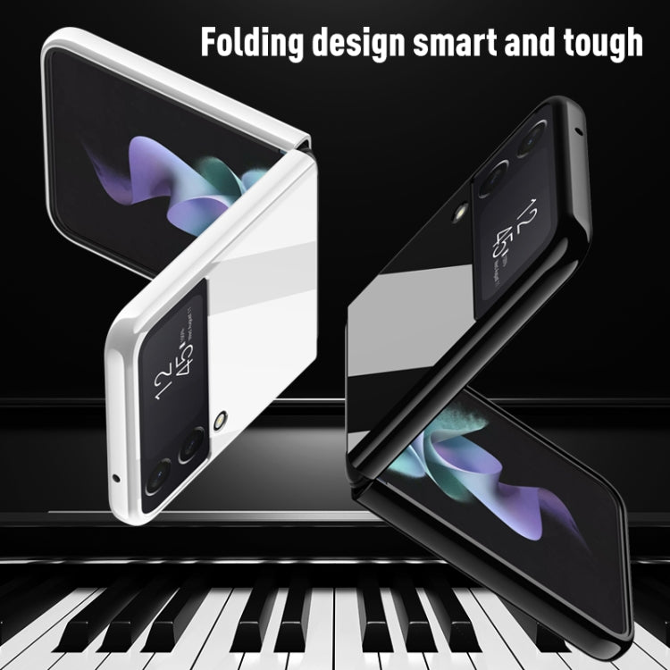 Custodia protettiva per telefono con vernice brillante per pianoforte, For Samsung Galaxy Z Flip4