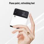 Custodia protettiva per telefono con vernice brillante per pianoforte, For Samsung Galaxy Z Flip4