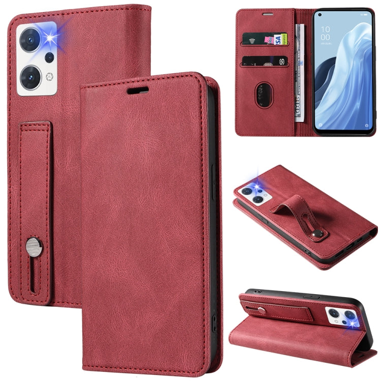 Custodia per telefono in pelle magnetica con cinturino, For OPPO Reno7 A, For Samsung Galaxy A33, For Samsung Galaxy S21 5G, For Samsung Galaxy S21 FE 5G
