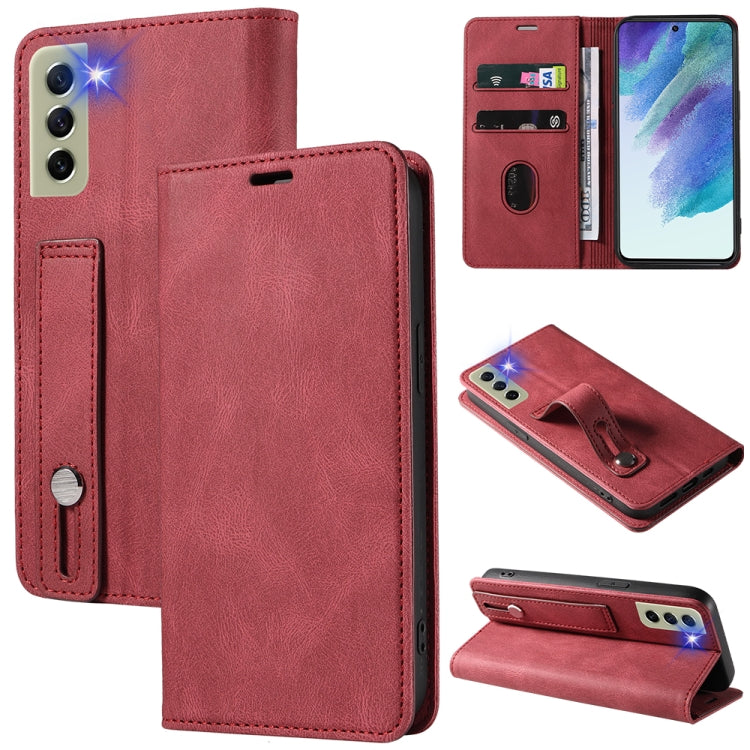 Custodia per telefono in pelle magnetica con cinturino, For OPPO Reno7 A, For Samsung Galaxy A33, For Samsung Galaxy S21 5G, For Samsung Galaxy S21 FE 5G