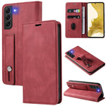 Custodia per telefono in pelle magnetica con cinturino, For Samsung Galaxy S21+ 5G, For Samsung Galaxy S21 Ultra 5G, For Samsung Galaxy S22 5G, For Samsung Galaxy S22+ 5G