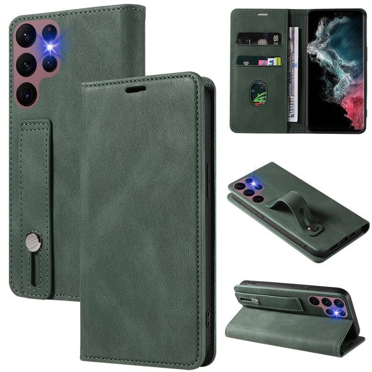 Custodia per telefono in pelle magnetica con cinturino, For Samsung Galaxy S22 Ultra 5G, For Sony Xperia 10 IV