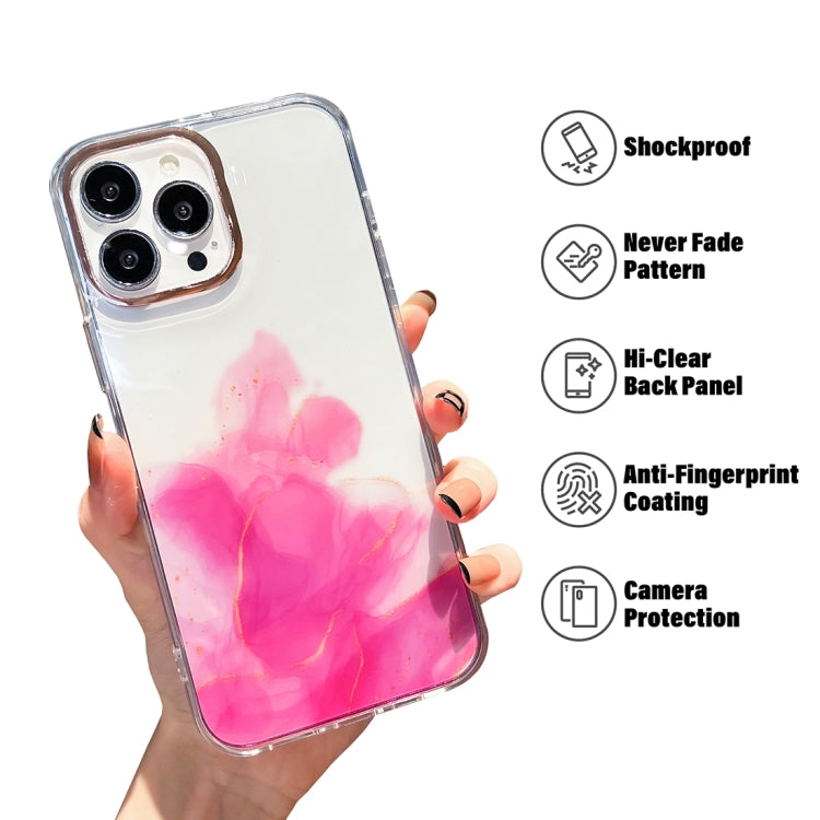 Custodia smartphone motivo marmo dorato per iPhone 13 e 14
