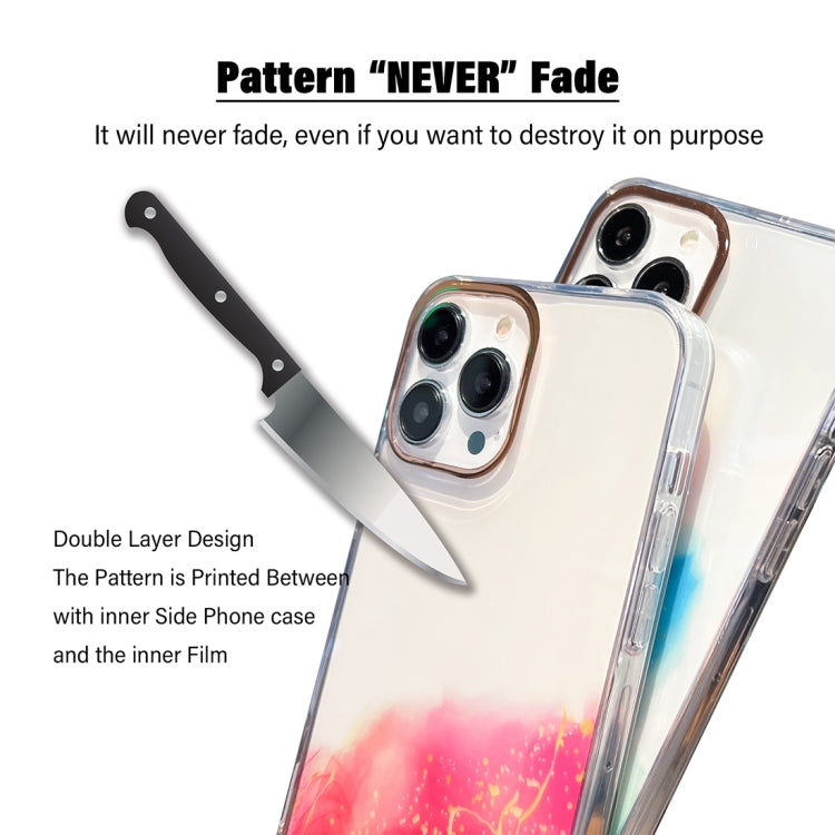 Custodia smartphone motivo marmo dorato per iPhone 13 e 14