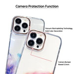 Custodia smartphone motivo marmo dorato compatibile iPhone