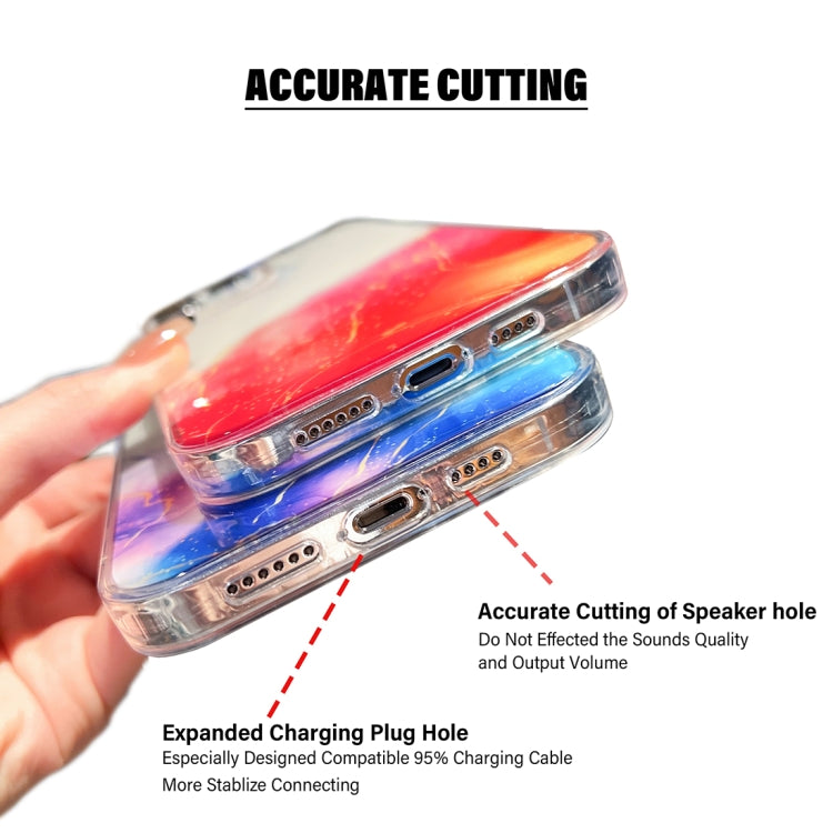 Custodia smartphone motivo marmo dorato compatibile iPhone