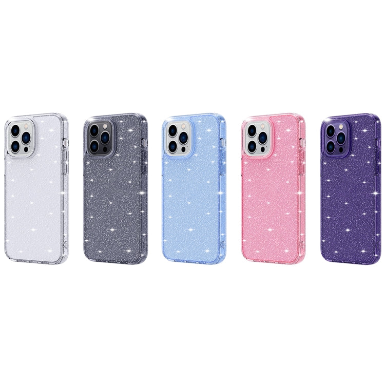 Custodia Airbag con glitter cristallino per iPhone 14 Pro Max