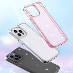 Custodia Airbag con glitter cristallino per iPhone 14 Pro Max