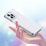 Custodia Airbag con glitter cristallino per iPhone 14 Pro Max