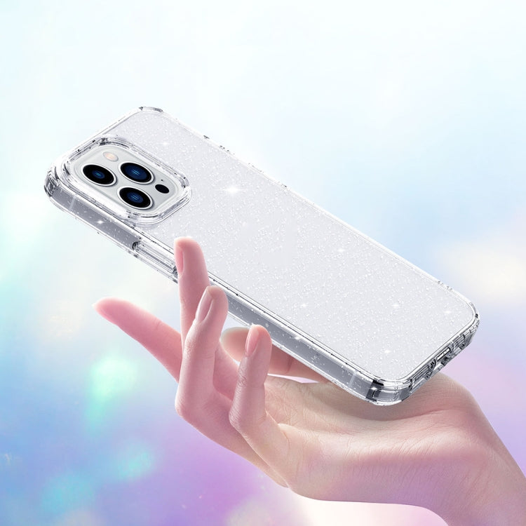 Custodia Airbag con glitter cristallino per iPhone 14 Pro Max