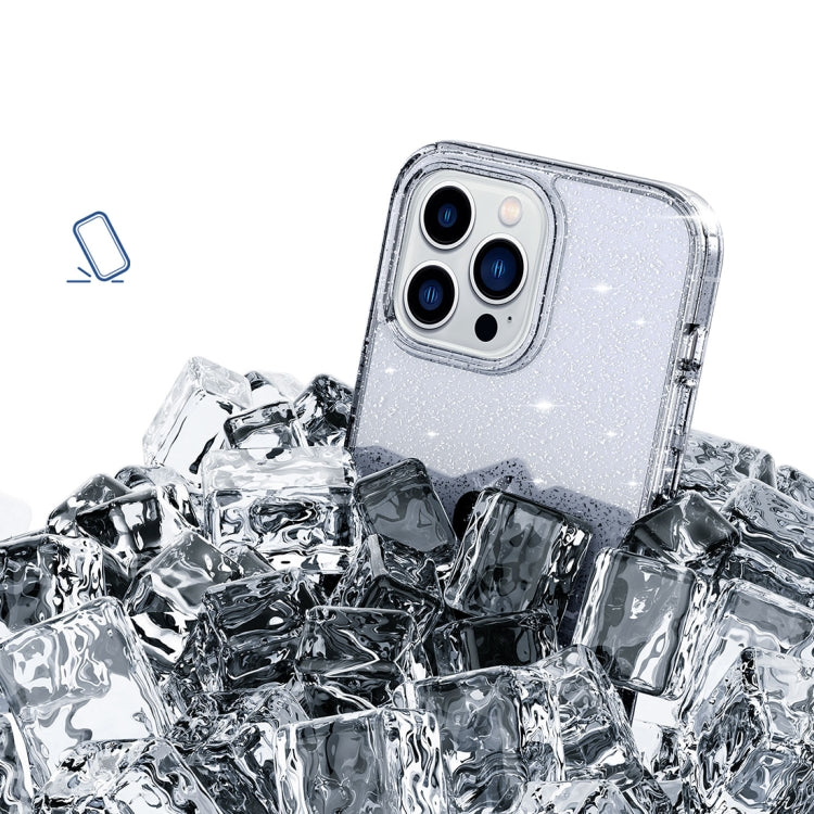 Custodia Airbag con glitter cristallino per iPhone 14 Pro Max