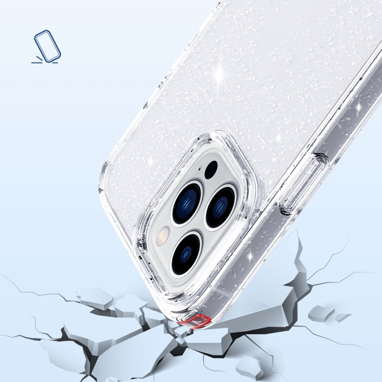 Custodia Airbag con glitter cristallino per iPhone 14 Pro Max