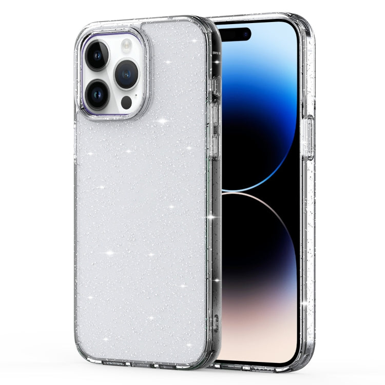 Custodia Airbag con glitter cristallino per iPhone 14 Pro Max