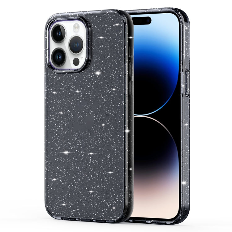 Custodia Airbag con glitter cristallino per iPhone 14 Pro Max