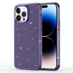 Custodia Airbag con glitter cristallino per iPhone 14 Pro Max