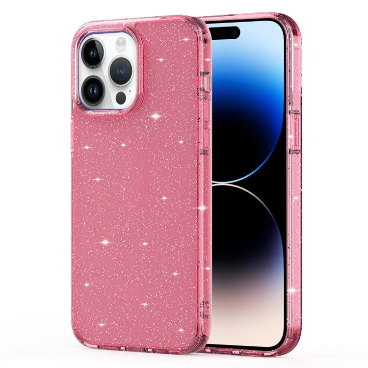 Custodia Airbag con glitter cristallino per iPhone 14 Pro Max