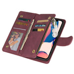Custodia portafoglio in pelle con slot carte per iPhone 14 Plus