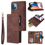 Custodia portafoglio in pelle con slot carte per iPhone 14 Plus