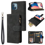 Custodia portafoglio in pelle con slot carte per iPhone 14 Plus