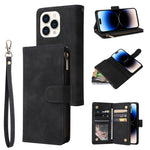 Custodia portafoglio in pelle con slot carte per iPhone 14 Plus