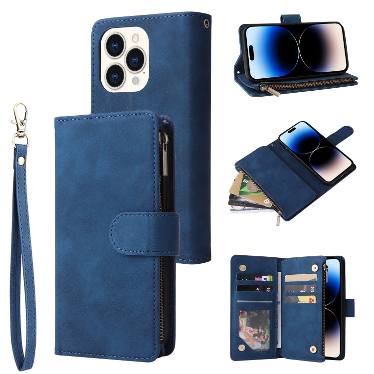 Custodia portafoglio in pelle con slot carte per iPhone 14 Plus