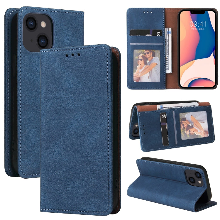 Custodia portafoglio in pelle con chiusura a ventosa per iPhone 1