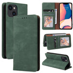 Custodia portafoglio in pelle con chiusura a ventosa per iPhone 1