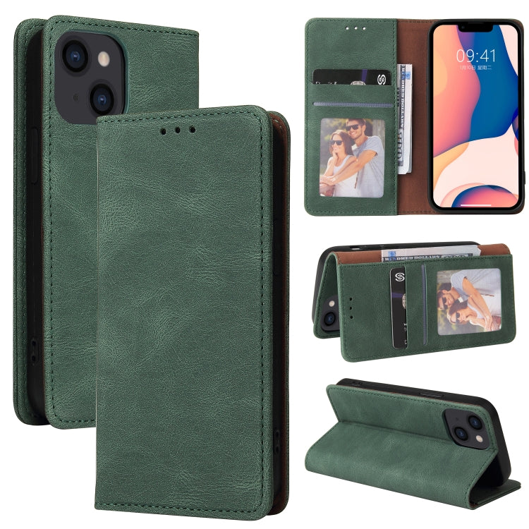 Custodia portafoglio in pelle con chiusura a ventosa per iPhone 1
