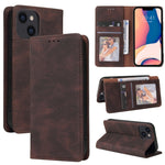 Custodia portafoglio in pelle con chiusura a ventosa per iPhone 1