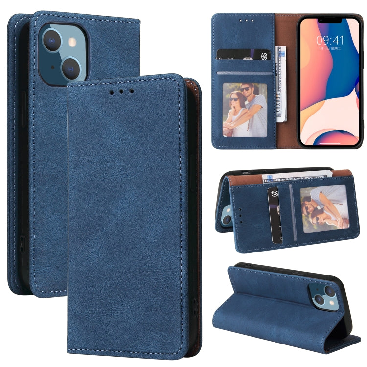 Custodia portafoglio in pelle con chiusura a ventosa per iPhone 1