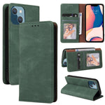 Custodia portafoglio in pelle con chiusura a ventosa per iPhone 1
