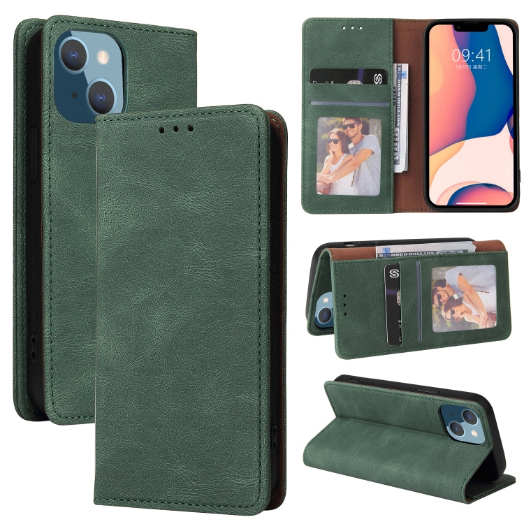 Custodia portafoglio in pelle con chiusura a ventosa per iPhone 1