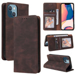 Custodia portafoglio in pelle con chiusura a ventosa per iPhone 1