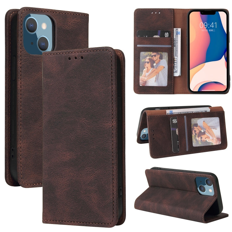 Custodia portafoglio in pelle con chiusura a ventosa per iPhone 1