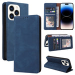 Custodia portafoglio in pelle con chiusura a ventosa per iPhone 1