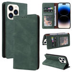 Custodia portafoglio in pelle con chiusura a ventosa per iPhone 1
