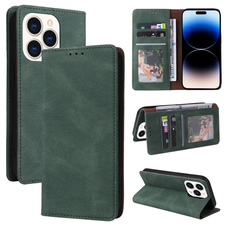 Custodia portafoglio in pelle con chiusura a ventosa per iPhone 1