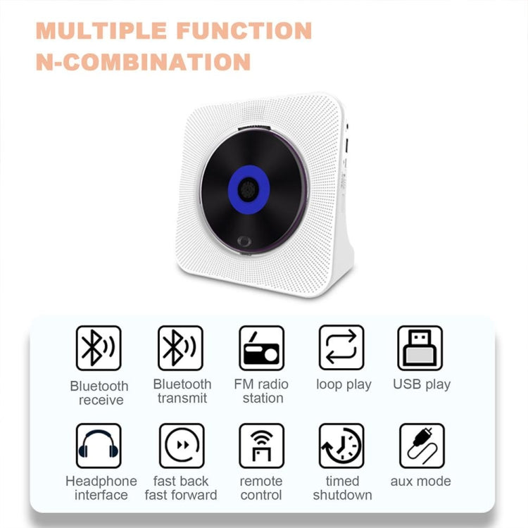 Kecag KC-806 Lettore CD con album musicale retrò Bluetooth, Plug-in Version, Rechargeable Version