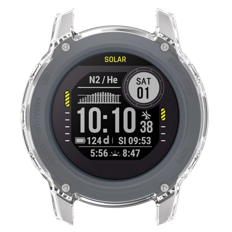 Custodia per orologio in TPU scavata a mezza copertura, For Garmin Descent G1