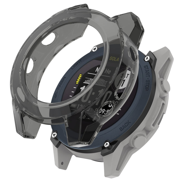 Custodia per orologio in TPU scavata a mezza copertura, For Garmin Descent G1