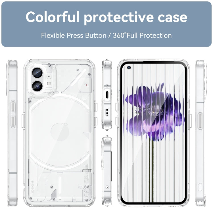 Custodia per telefono in acrilico + TPU serie colorata, For Nothing Phone 1