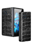 Custodia per telefono in vera pelle con trama di coccodrillo, For OPPO Find N, For Huawei P50 Pocket, For Samsung Galaxy Z Flip3 5G, For Samsung Galaxy Z Fold3 5G, For vivo X Fold, For Huawei Mate Xs 2, For Samsung Galaxy Z Flip4                       ...