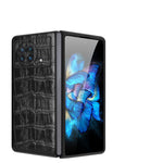 Custodia per telefono in vera pelle con trama di coccodrillo, For OPPO Find N, For Huawei P50 Pocket, For Samsung Galaxy Z Flip3 5G, For Samsung Galaxy Z Fold3 5G, For vivo X Fold, For Huawei Mate Xs 2, For Samsung Galaxy Z Flip4                       ...