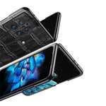 Custodia per telefono in vera pelle con trama di coccodrillo, For OPPO Find N, For Huawei P50 Pocket, For Samsung Galaxy Z Flip3 5G, For Samsung Galaxy Z Fold3 5G, For vivo X Fold, For Huawei Mate Xs 2, For Samsung Galaxy Z Flip4                       ...