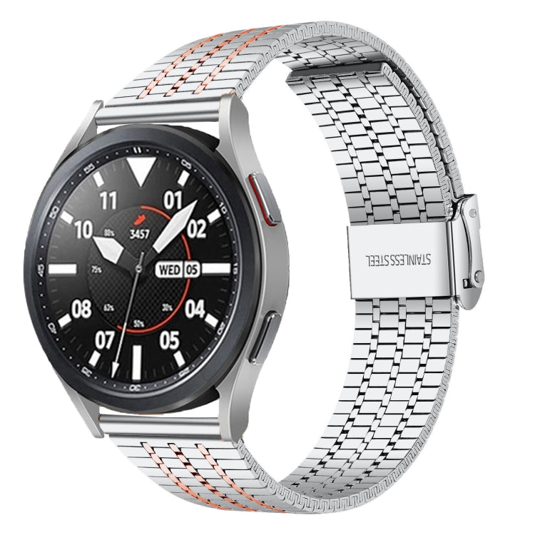 20mm / 22mm Per Samsung Smart Watch Cinturino universale in acciaio inossidabile a sette sfere, 22mm