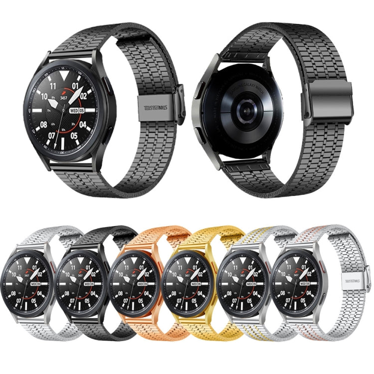20mm / 22mm Per Samsung Smart Watch Cinturino universale in acciaio inossidabile a sette sfere, 22mm
