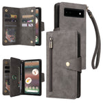 Rivetto Fibbia 9 carte Custodia per telefono in pelle a tre pieghe, For Google Pixel 6a