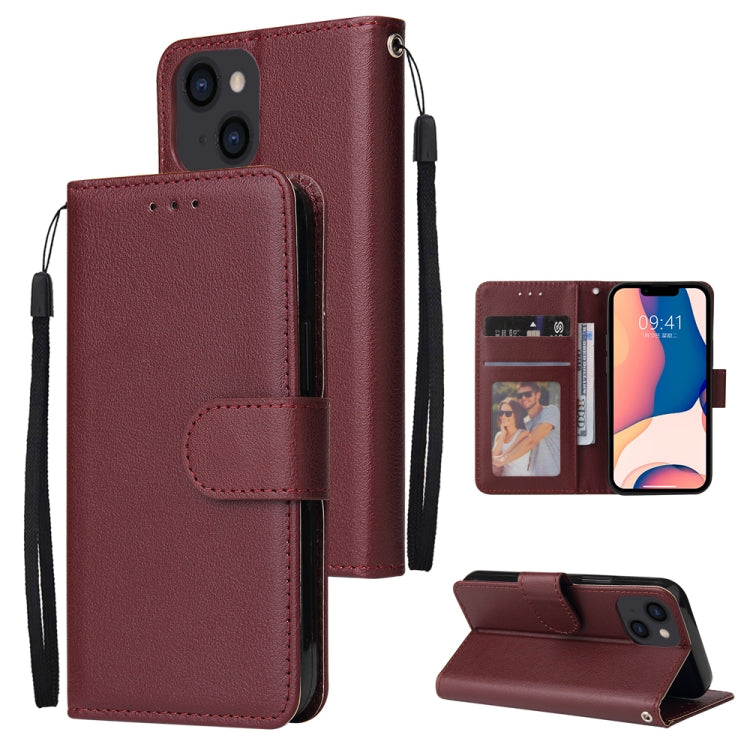 Custodia portafoglio in pelle flip con slot carte per iPhone 14