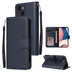 Custodia portafoglio in pelle flip con slot carte per iPhone 14