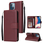 Custodia portafoglio in pelle flip con slot carte per iPhone 14